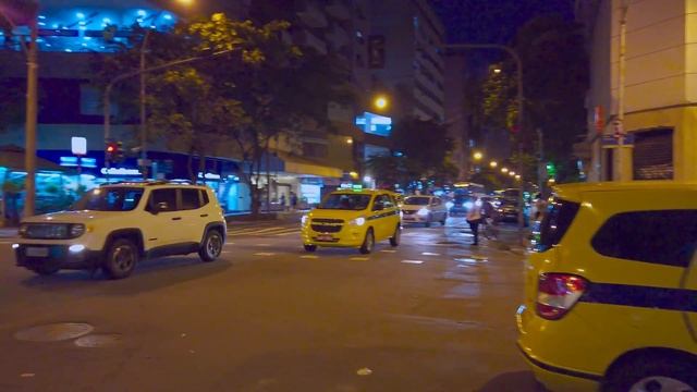 Walking in Copacabana: Barata Ribeiro at Night | Rio de Janeiro, Brazil |【4K】Binaural | 2020 смотреть онлайн