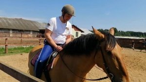 Учимся кататься на лошадях. Езда на коне.