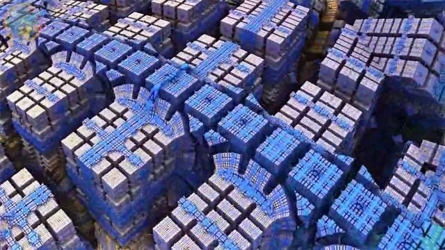 Фрактал "космический корабль"/ фракталы и фрактальные миры в техно стиле архитектурный парадокс/арт смотреть онлайн