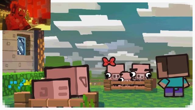 ?МУЛЬТИК про СВИНЬЮ В Майнкрафте - Реакция! Pig - Ultimate Minecraft Cartoons! смотреть онлайн