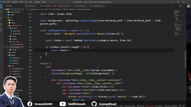 Responsive React Movies App With API | ReactJS Movies | ReactJS Tutorial смотреть онлайн