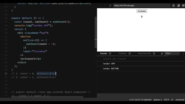 JavaScript Closure in ReactJS смотреть онлайн