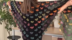 Ализе Ангорский золотой батик с платком-бабочкой