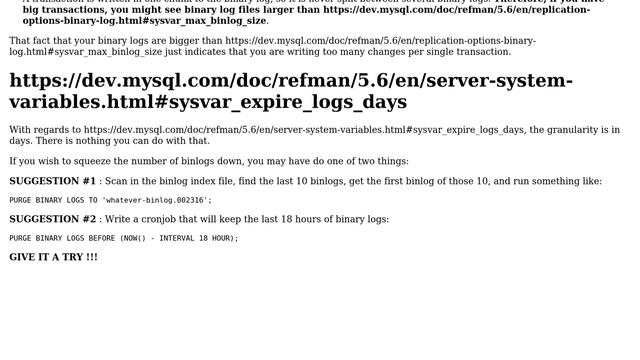 Databases: Maximum overall size of MariaDB binary logs (3 Solutions!!) смотреть онлайн