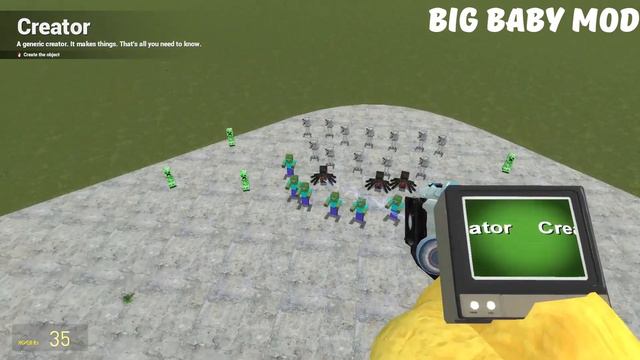 TURNING ALL MINECRAFT CHARACTERS INTO STATUES In Garrys Mod смотреть онлайн