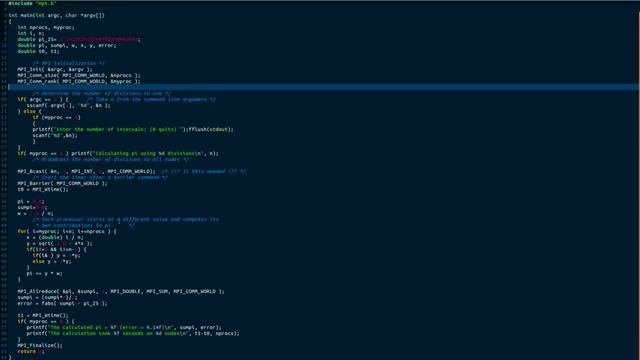 Parallel Programming for Noobs - Ep4 Simpson's Rule calculating PI w/ MPI смотреть онлайн