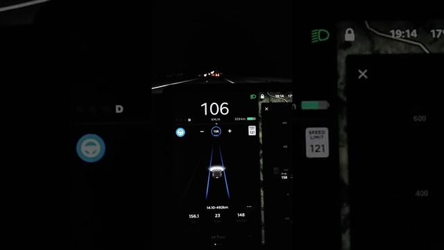 Варшава - Львів, Тесла-3, обгін на автопілоті смотреть онлайн