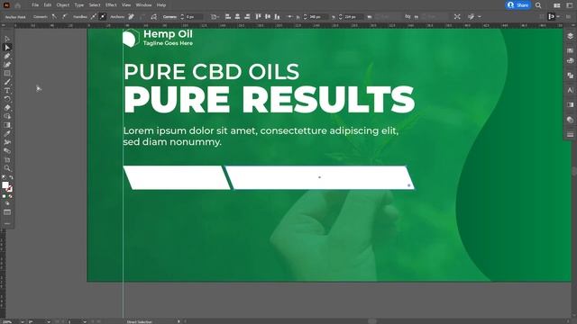 Web Banner Design in Adobe Illustrator | Natural Oil Product Banner смотреть онлайн