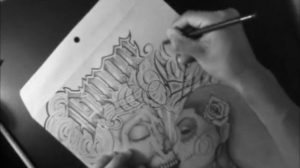 Chicano Lowrider Style Art and Letters