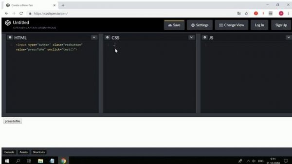 Работа с сервисом CodePen.io для проверки HTML CSS JS