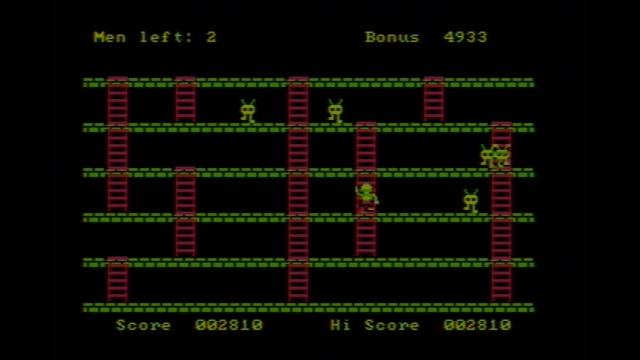 Playing Apple Panic on an IBM PC смотреть онлайн
