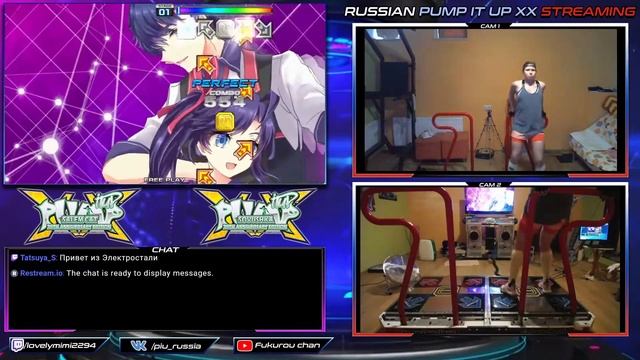 Russian Pump it up! Streaming! Having fun with SalemCat and Sovushka смотреть онлайн