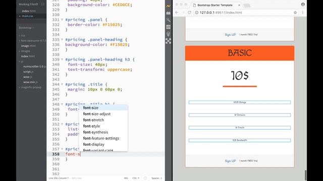 Bootstrap Theme 27 - Pricing CSS смотреть онлайн