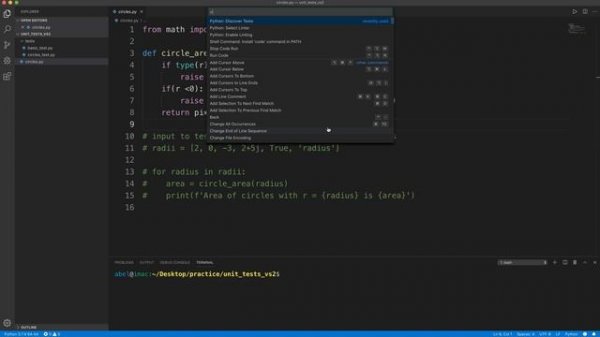 Python Testing - VS Code