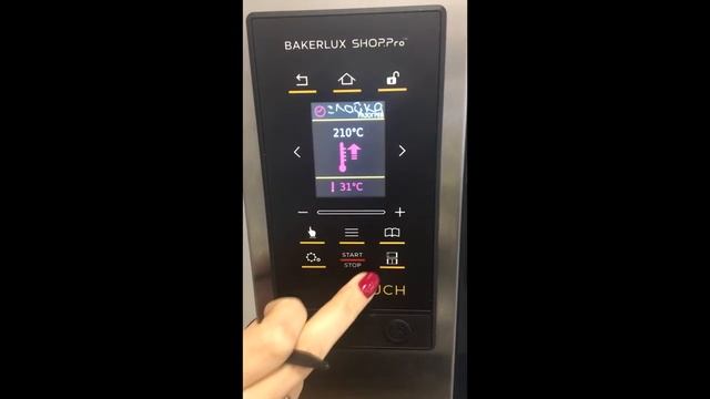Панель управления UNOX печей BakerLUX SHOP.Pro c панелью управления Touch смотреть онлайн