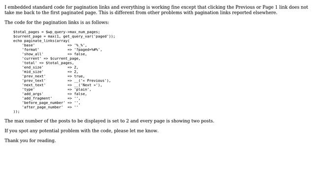 Wordpress: Cannot go back to the first paginated page using pagination links (2 Solutions!!) смотреть онлайн