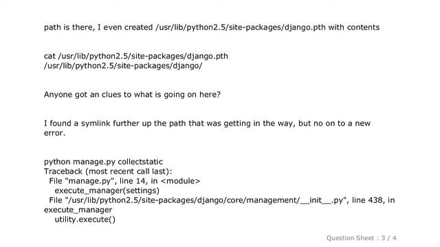 Django : django import error - No module named core.management смотреть онлайн