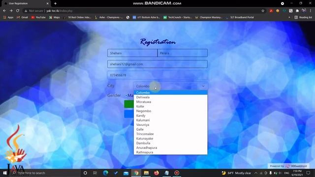 User Registration / MySQL/JavaScript (AJAX) | Tharusha Dilhara | Java Institute |Semester 01 | смотреть онлайн