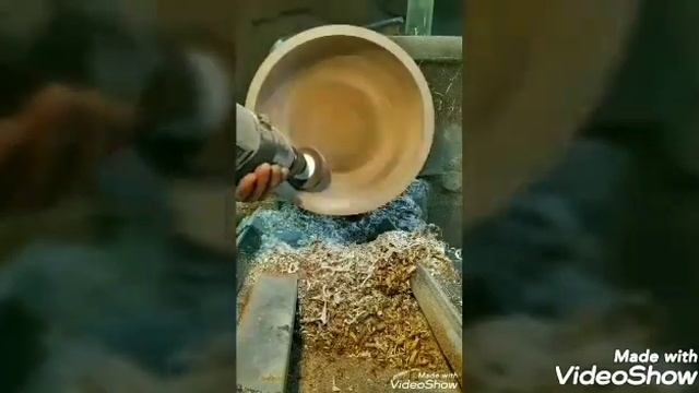 Изготовление точеной чаши из дерева алыча с эпоксидной смолой. Финал. Woodturning смотреть онлайн