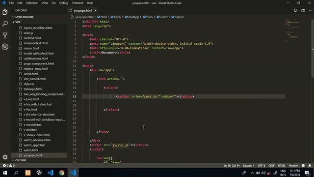 vue js form part 3 #26 смотреть онлайн