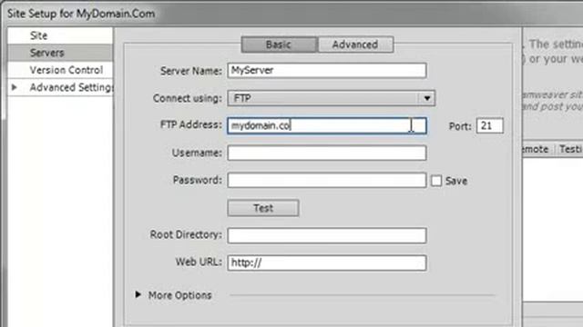 How to configure Dreamweaver to upload via FTP смотреть онлайн
