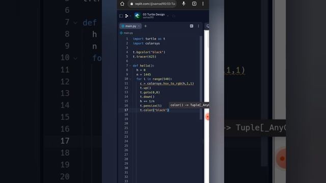 Creating a Cute Turtle Design using | Python Turtle смотреть онлайн