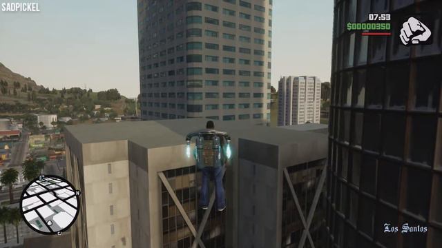 Jetpack Gameplay - GTA San Andreas Definitive Edition (GTA Trilogy Remastered) смотреть онлайн