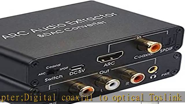 192KHz DAC Converter Multifunction Audio Converter, HDMI ARC Audio Extractor Adapter, Toslink(Optic смотреть онлайн