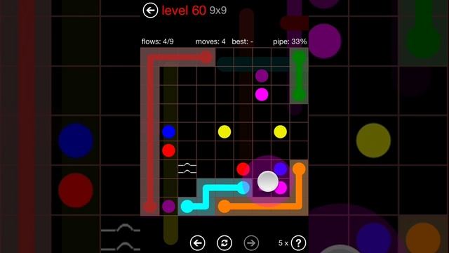 Flow Free Bridges Bonus Pack 9x9 Level 60 Walkthrough смотреть онлайн