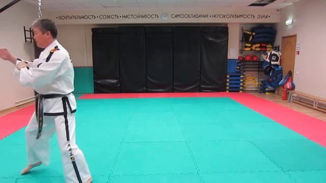 8. 2-й Гып. Хва-Ранг Туль / Hwa-Rang Tul (Pattern) - Taekwon-Do ITF. Master Ri Yong Il (DPRK). смотреть онлайн