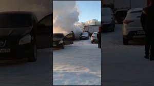 К чему может привести отогрев авто тепловой пушкой.