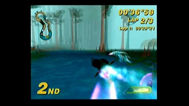Star Wars Super Bombad Racing One Level Playthrough using a Ps2 Cheat Code :D смотреть онлайн