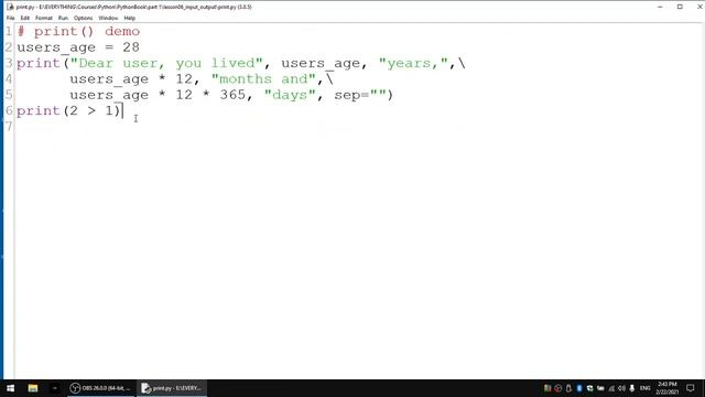 6. Python - Input/Output смотреть онлайн