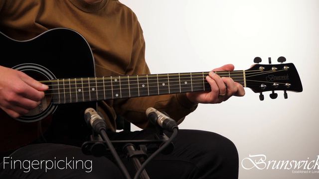 Brunswick BF200BK/BFL200BK - Grand Auditorium Acoustic Guitar, Black смотреть онлайн