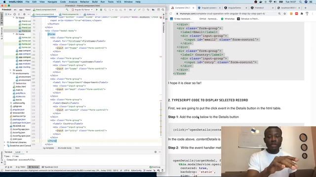 SpringBoot/Angular Tutorial Part 7 - Display the Details Modal смотреть онлайн