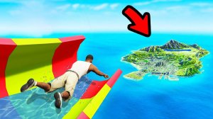 МОЖНО ЛИ ПЕРЕЛЕТЕТЬ ВСЮ КАРТУ С ПОМОЩЬЮ ВОДНЫХ ГОРОК! ОБЗОР МОДА В GTA 5! ИГРЫ ВИДЕО MODS