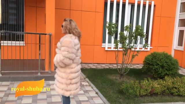 Песцовая шуба цвета пудра смотреть онлайн