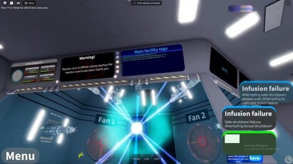 Startup Core fail and freeze Core | (MT) Fusion nuclear reactor core | Roblox