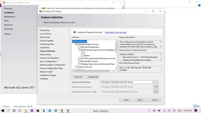 How to Install Microsoft SQL Server 2017 - Windows 10 смотреть онлайн