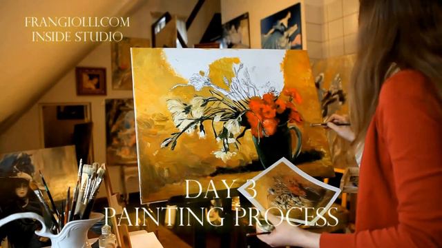Studio Frangiolli - time lapse video of 6 days of reproducing masterpiece by van Gogh смотреть онлайн