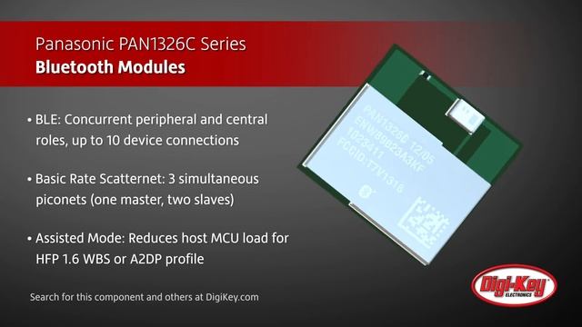 Panasonic PAN1326C Bluetooth Module | Digi-Key Daily смотреть онлайн