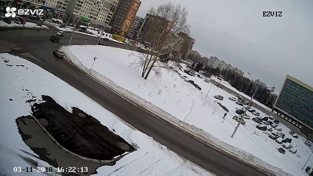 Видеокамера EZVIZ C4S - пасмурный день смотреть онлайн