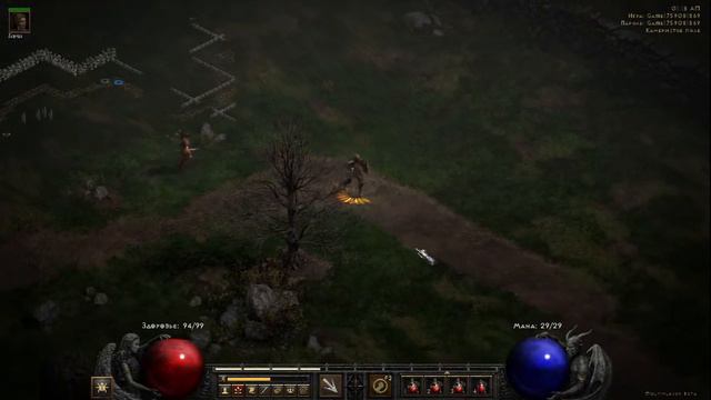 Diablo 2 Resurrected Прохождение Паладин Zealot, Каменистое Поле Часть 3 смотреть онлайн