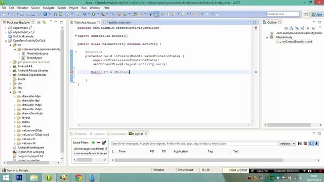 ANDROID APP DEVELOPERS TUTORIAL ESPAÑOL 2 ONCLICK Y OPEN NEW ACTIVITY смотреть онлайн