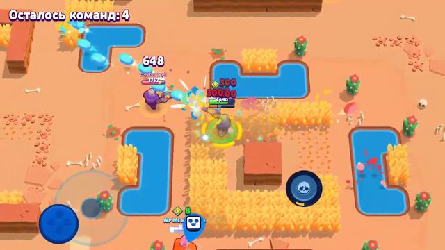 Играем в Brawl Stars в ограбление и столкновение.за була,кольта и Рико.