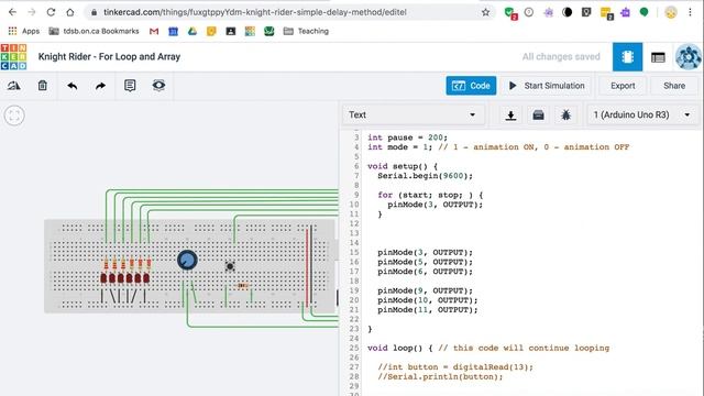 Knight Rider with Array and For Loop смотреть онлайн