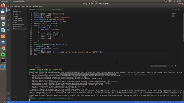 code "Could not connect to any servers in your MongoDB Atlas cluster" | How to handle bugs смотреть онлайн