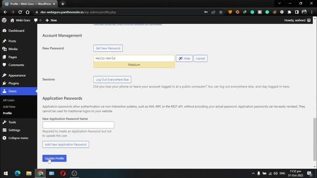 Lecture 9 | User Profile & How to change WordPress Password | Basic Level | Premium WordPress Cours смотреть онлайн