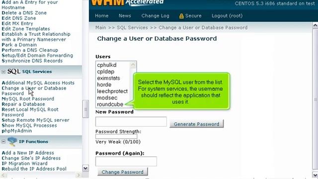 How to manage MySQL user passwords in WHM - WHM Service Tutorials смотреть онлайн