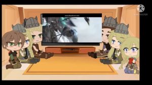 Реакция персонажей из "Как приручить дракона 2" на ТТ + битву смутьянов 1/?